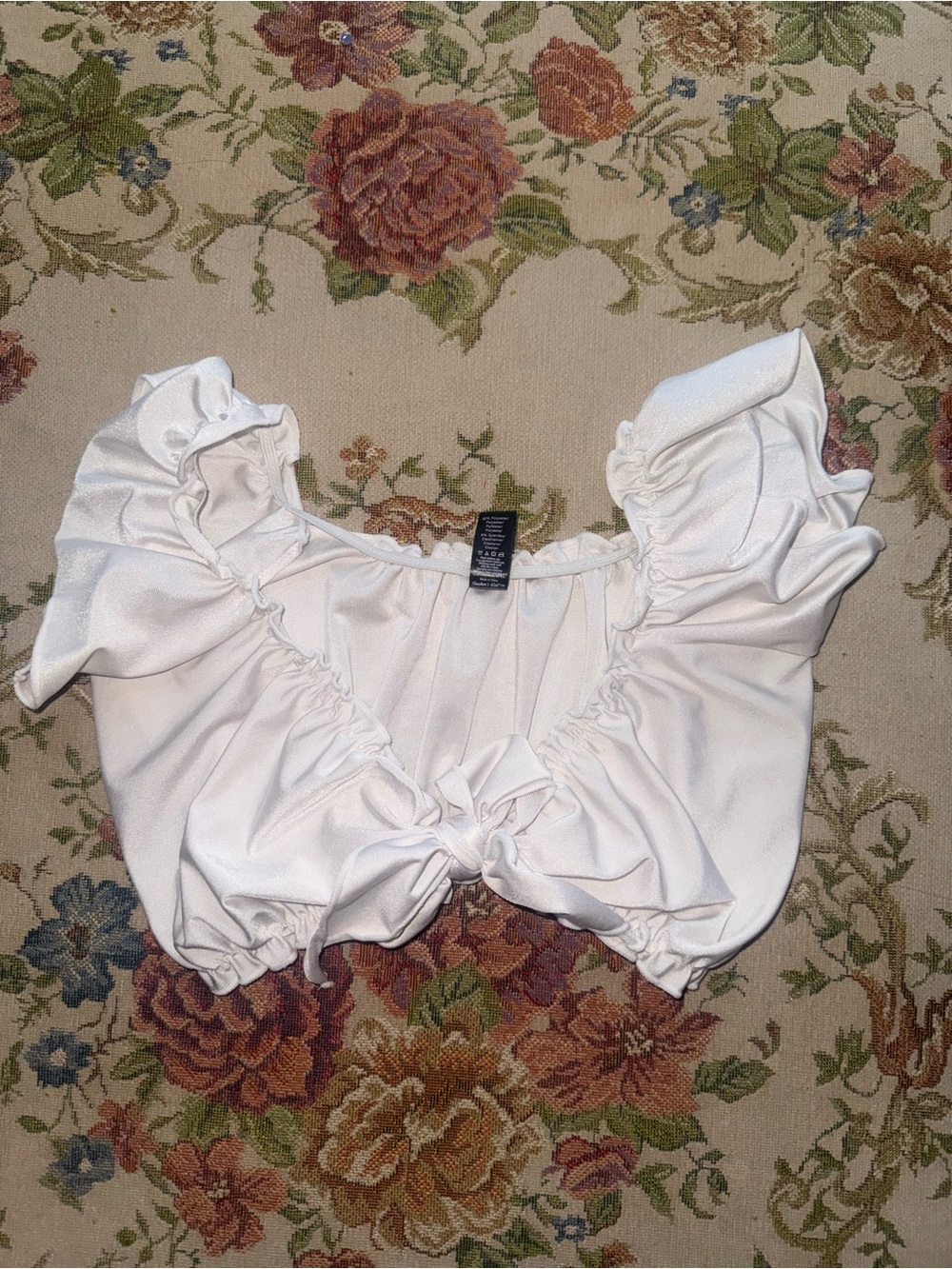 White crop top